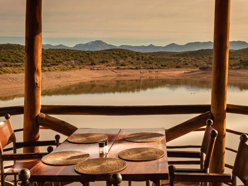 Ausblick von einer Lodge- Swahili