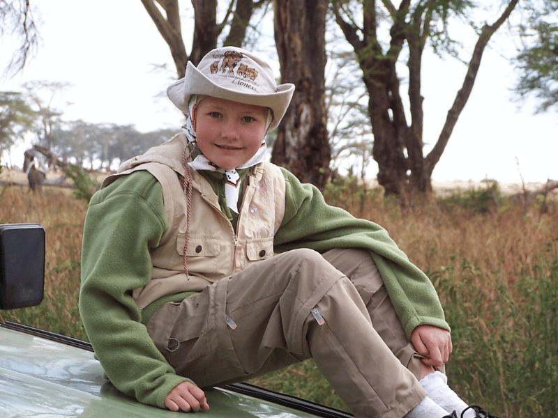 Isabelle als Kind in Tansania