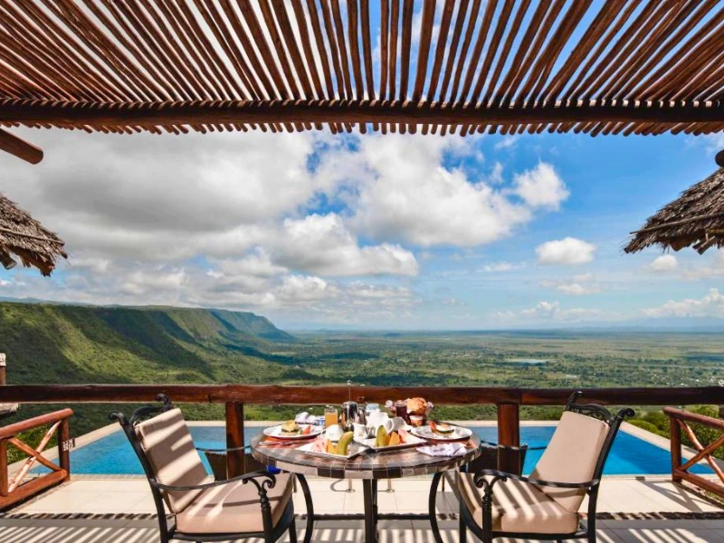 Aussicht vom Special Stay bei Karatu, Tansania
