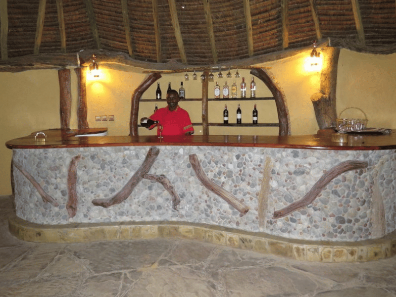 Lodge am Lake Baringo Kenia Bar