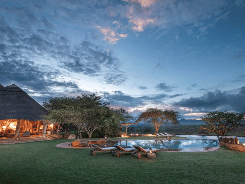 Lodge in den Taita Plains in Kenia