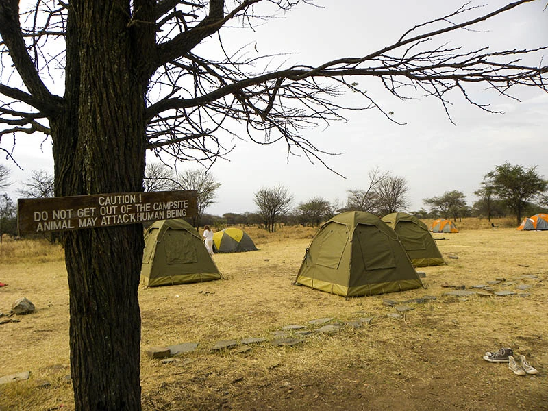 Camping in Tansania