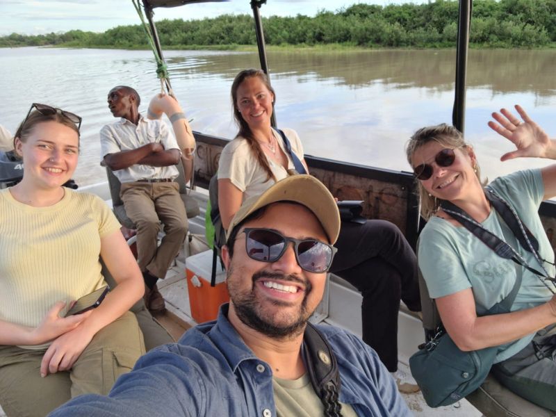 Bootsafari im Nyerere Nationalpark in Tansania