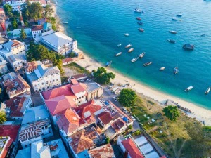 Aussicht auf Stone Town, Tansania