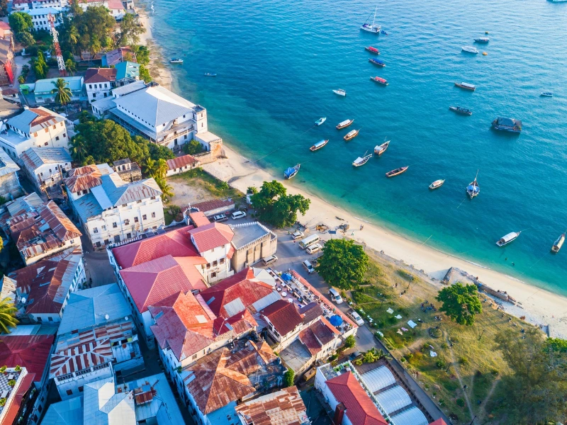 Aussicht auf Stone Town, Tansania