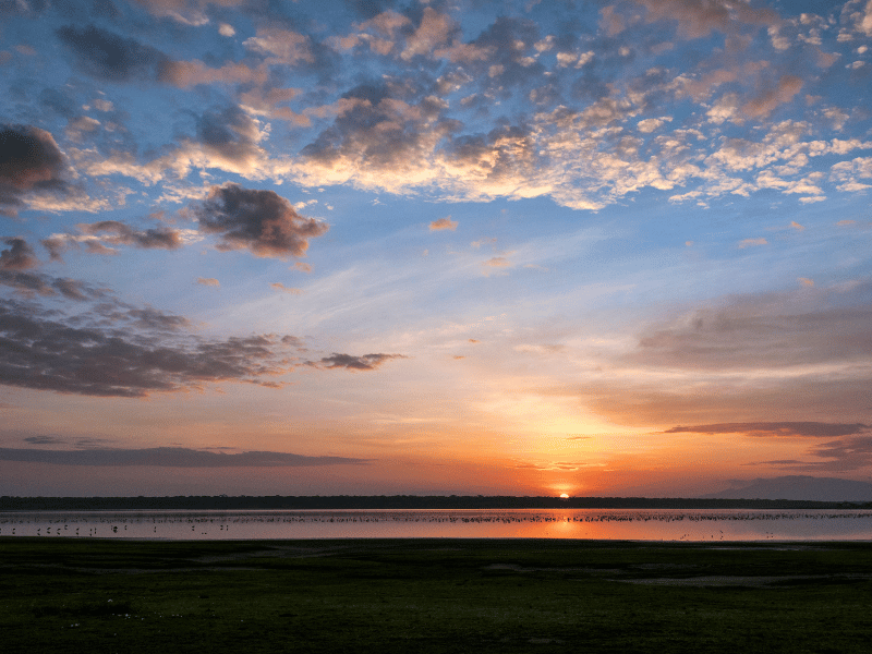 Lake Ndutu in der Serengeti in Tansania