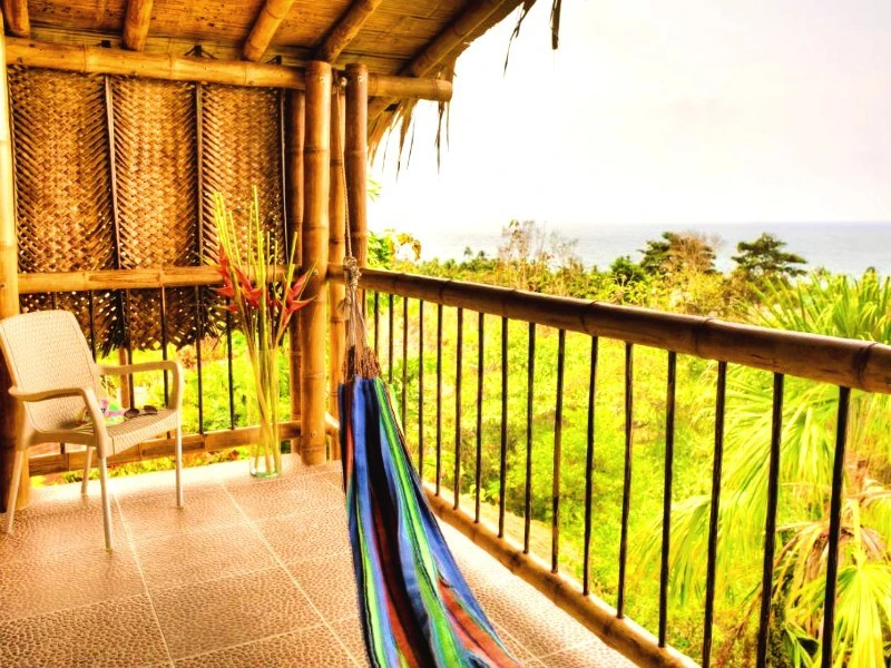 Balkon im Hotel beim Tayrona Park in Kolumbien