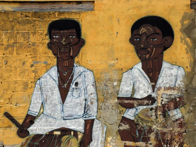 Graffiti in Cartagena in Kolumbien Graffiti