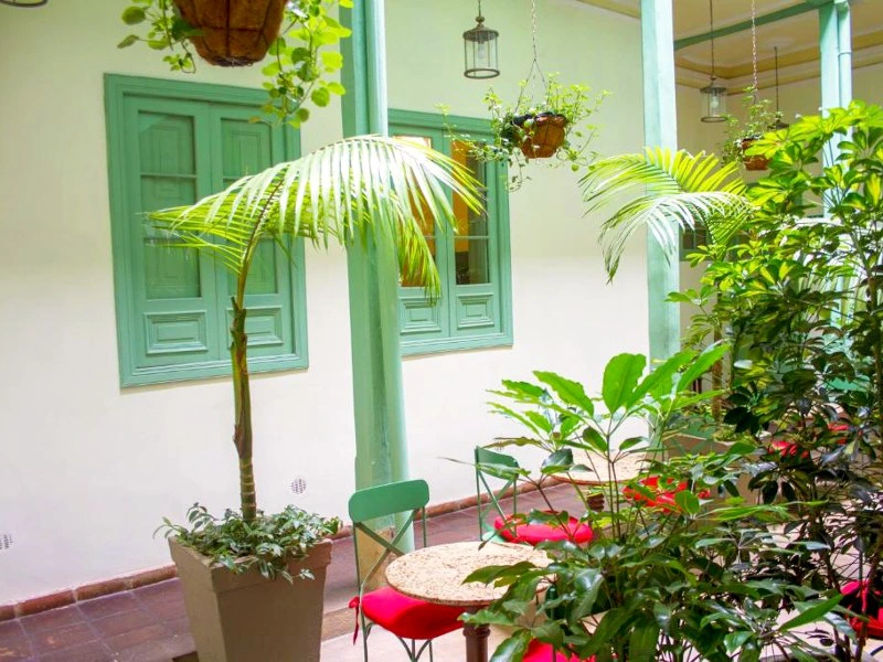 Veranda im Hotel in Bogota in Kolumbien