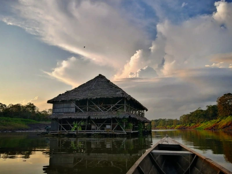 Aussicht bei der Lodge bei Leticia in Kolumbien