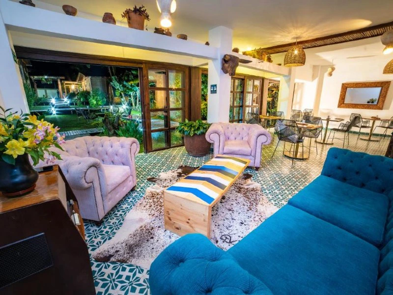 Restaurant im Hotel in Salento in Kolumbien