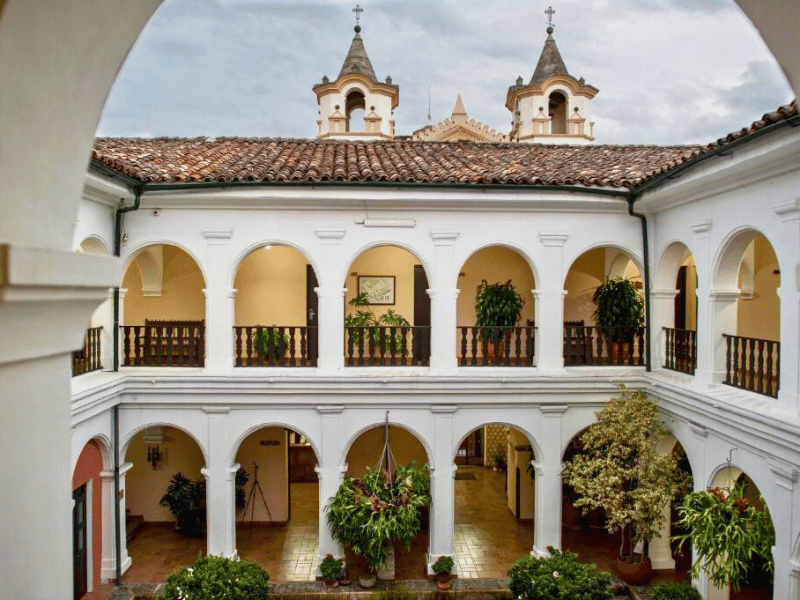 Koloniales Hotel in Popayan in Kolumbien