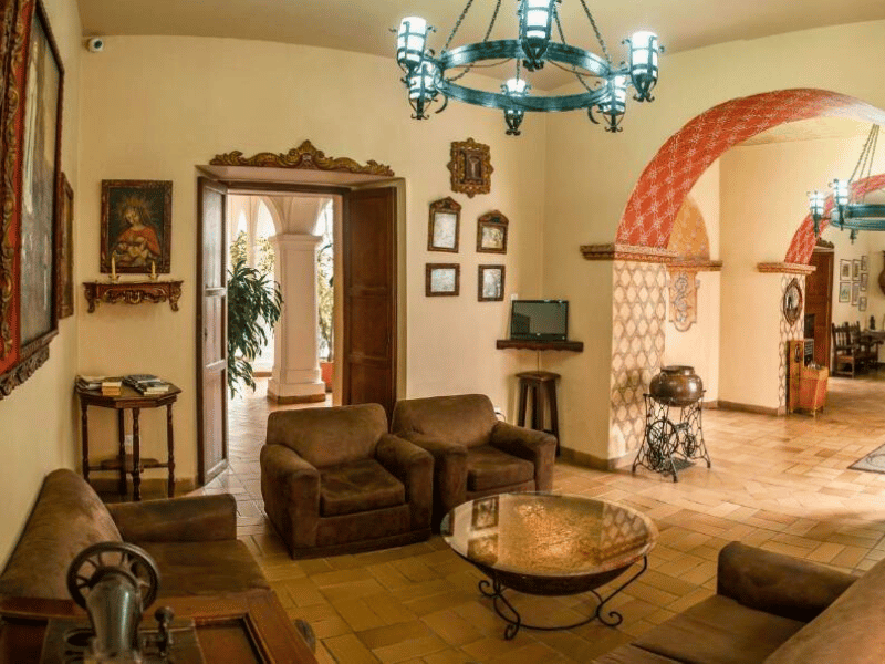 Lounge im Hotel in Popayan in Kolumbien