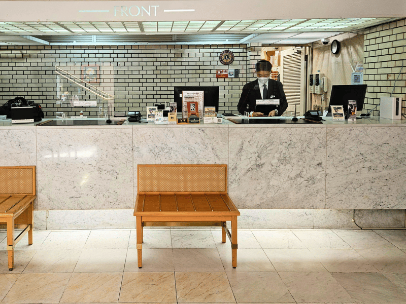 Lobby im Budgethotel Japan
