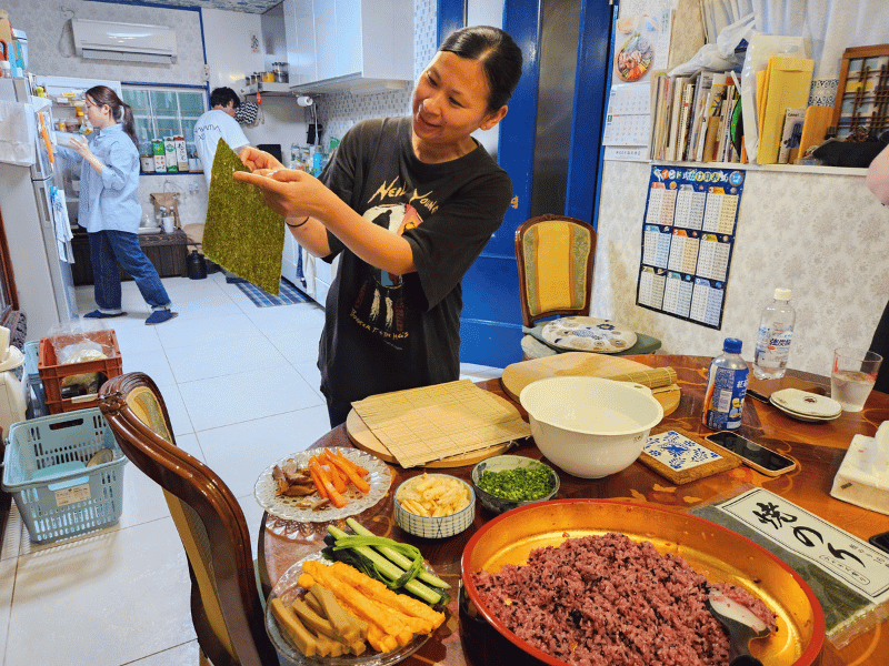 Gastgeberin beim Homestay in Asuka