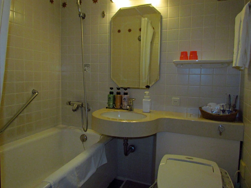 Badezimmer im Hotel in Kumamoto