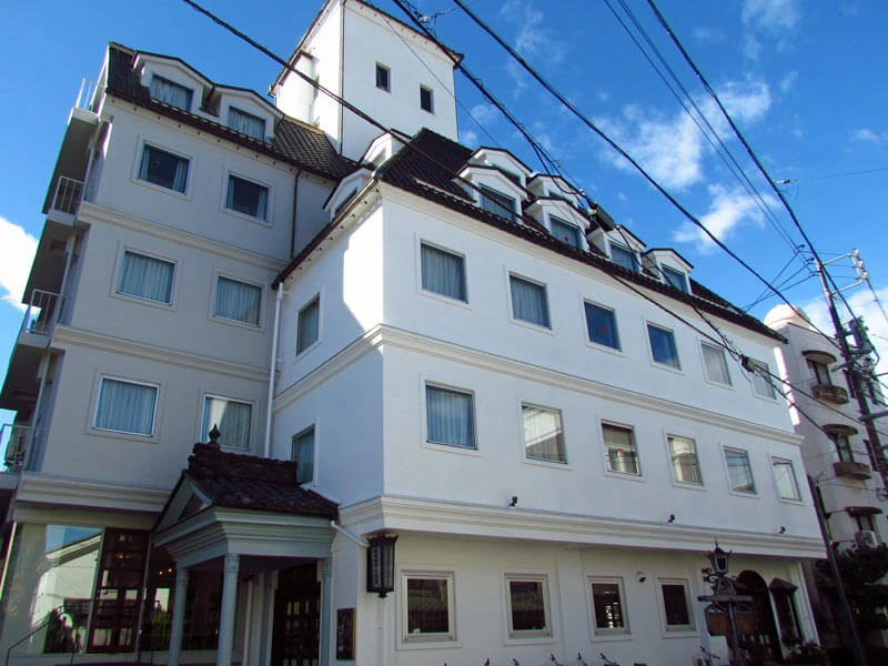 Hotelfront in Matsumoto