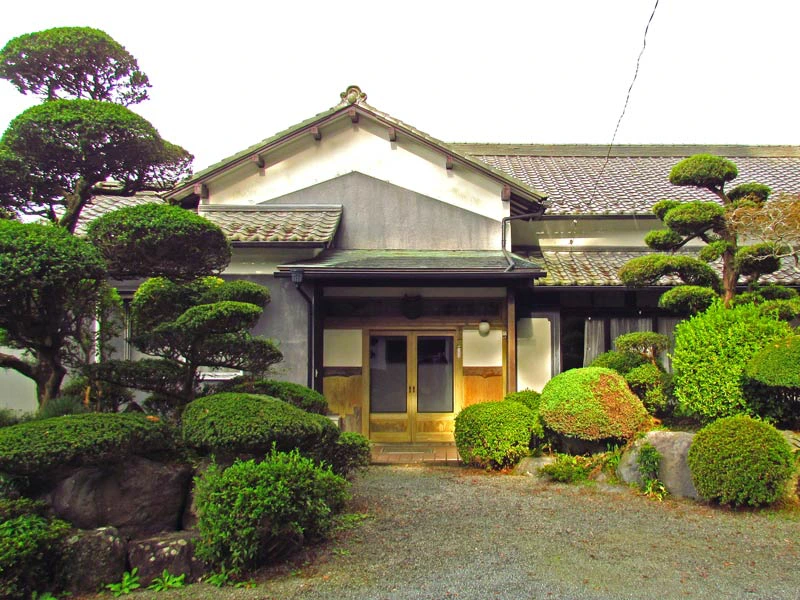 Homestayeingang am Mount Fuji in Gotemba in Japan