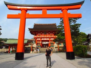 Reisender in Kyoto