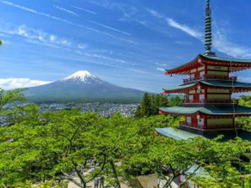 Chureito-Pagode: Die Fuji-Pagoda in Kawaguchiko