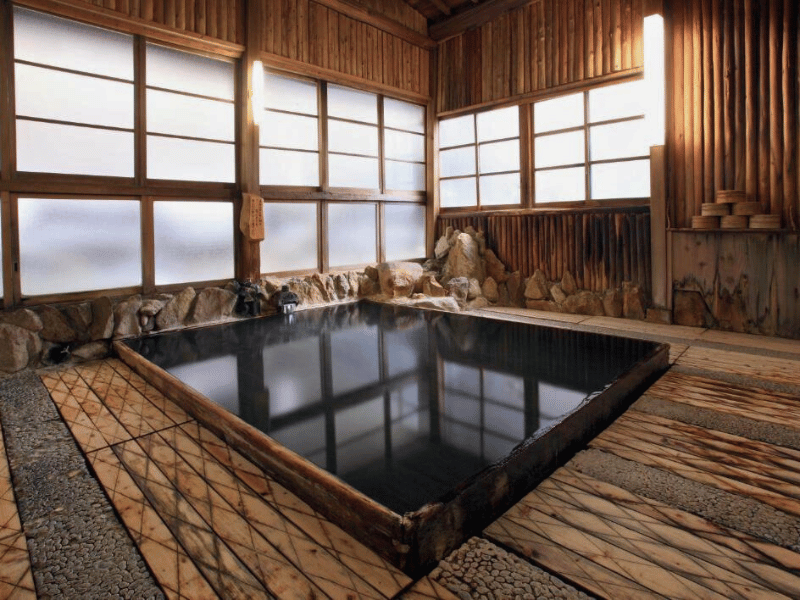 Onsen in Yunomine am Kumano Kodo in Japan