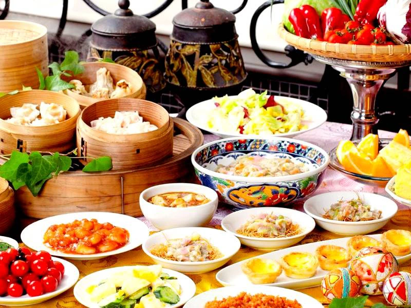 Buffet im Restaurant in Nagasaki