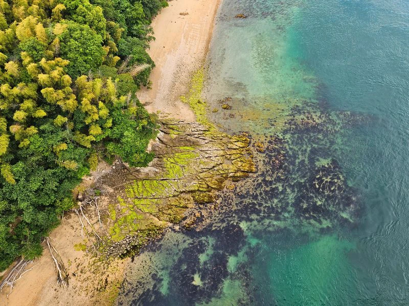 Bucht am Seto-Binnenmeer, Japan
