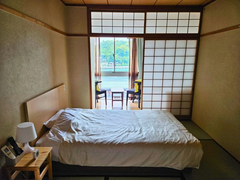 Ryokan während der Radtour über den Shimanami Kaido, Japan