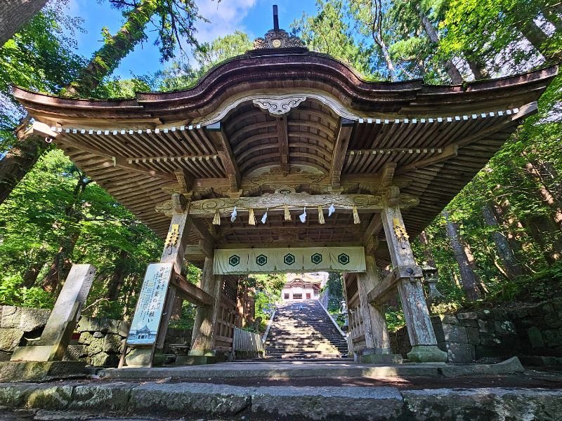 Tempel am Mt. Daisen in Japan