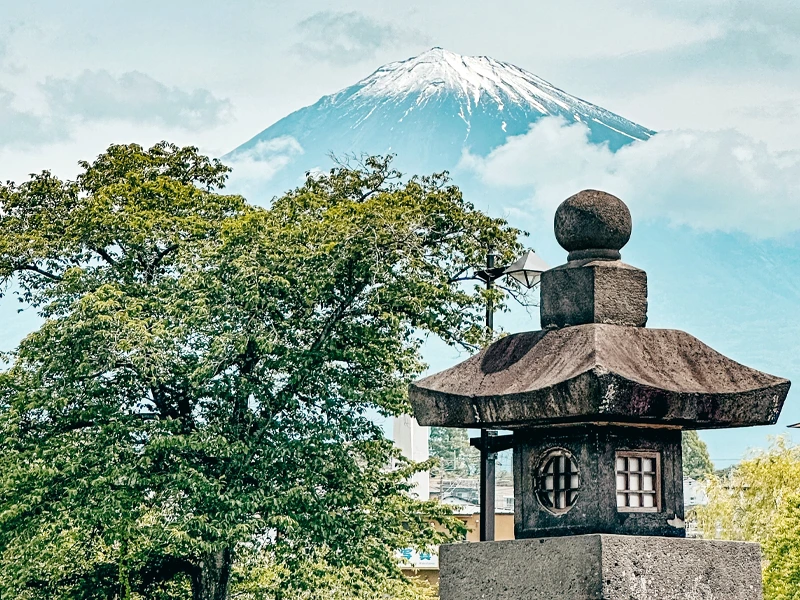 Ansicht des Vulkan Fuji-san