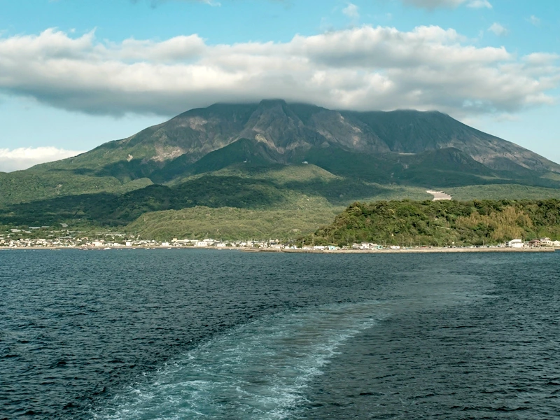 Ansicht des Sakurajima