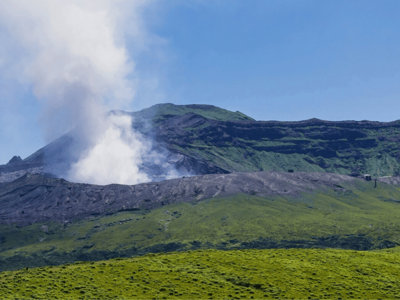 Mt. Aso auf Kyushu, Japan