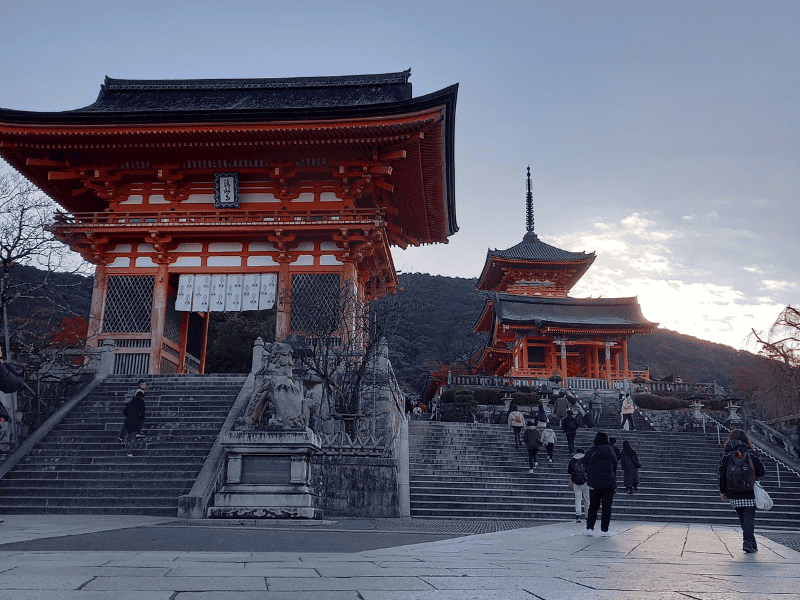 Der Kiyomizu-dera-Tempel in Kyoto