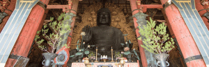 Buddha Statue im Tempel in Nara