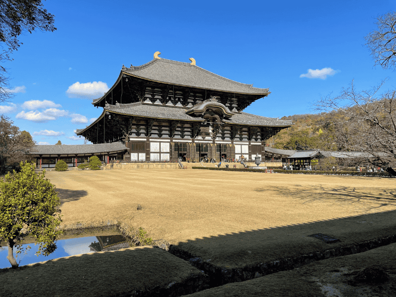 Tōdai-ji Tempel von außen in Nara