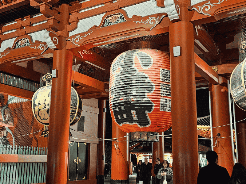 Das große Laternen-Torii des Senso-ji Tempel
