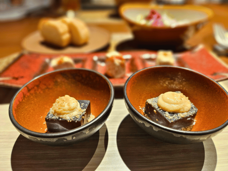 Abendessen im Hotel in Shiretoko