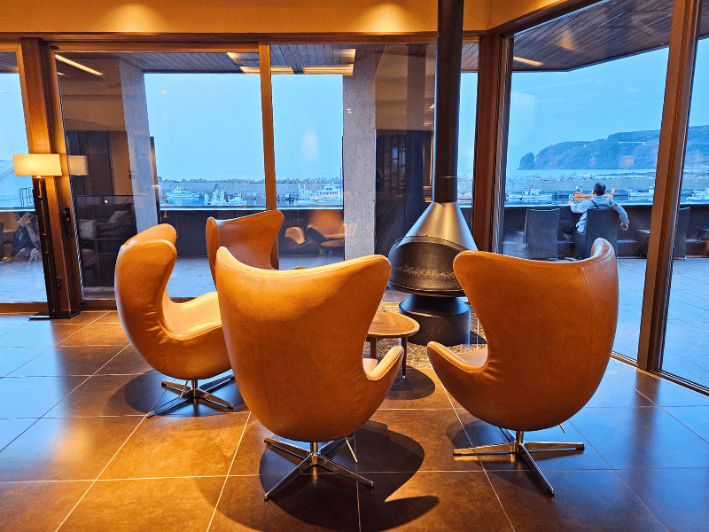 Lobby im Hotel in Shiretoko