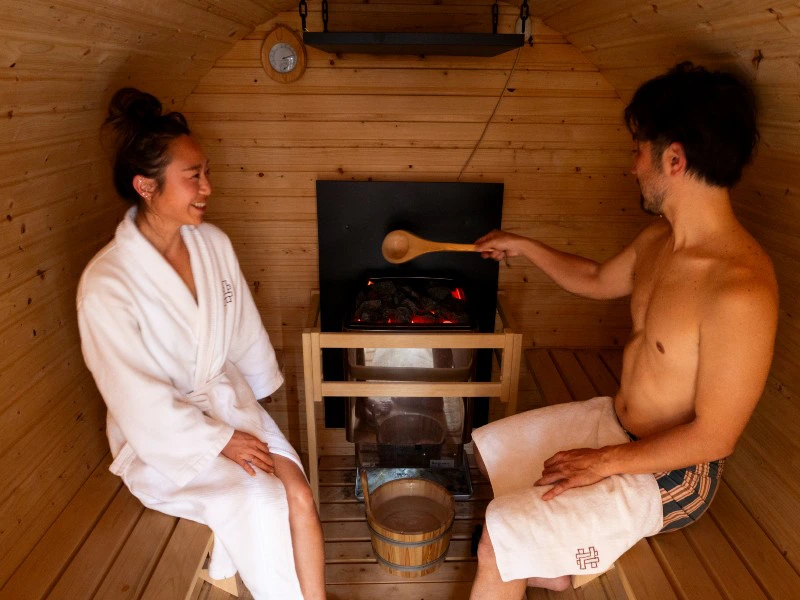 Sauna beim Glamping in Kawaguchiko
