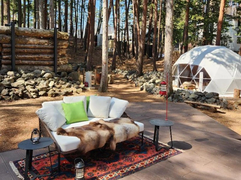 Glamping in Kawaguchiko