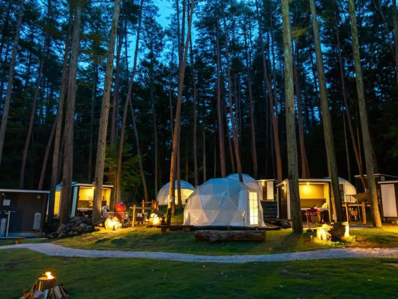 Glamping in Kawaguchiko