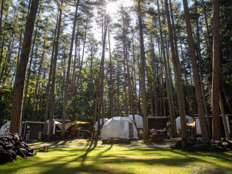 Glamping in Kawaguchiko