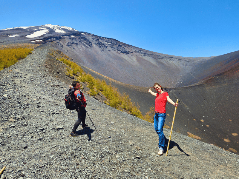 Wandern am Fuji in Japan