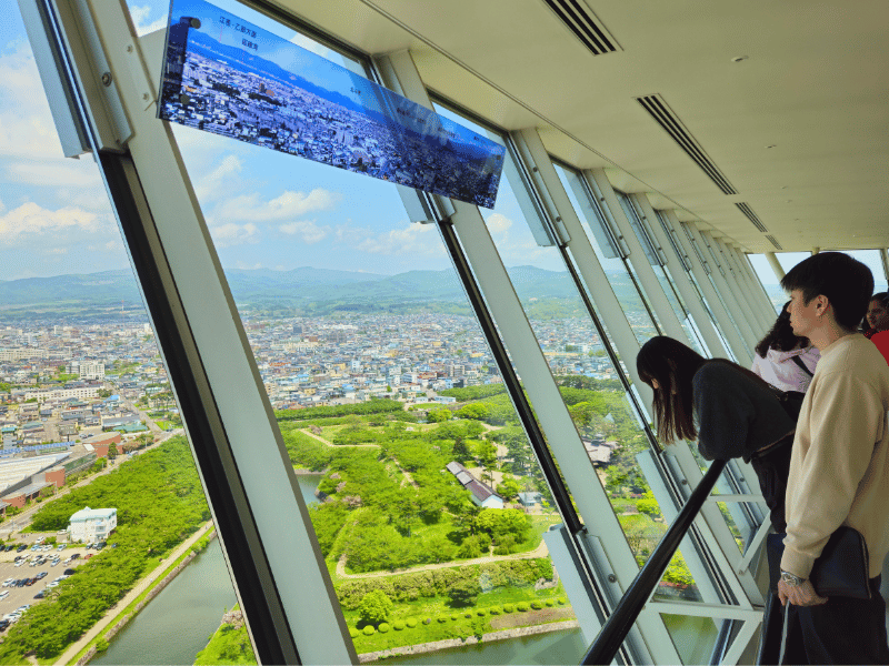 Blick vom Goryokaku Tower in Hakodate