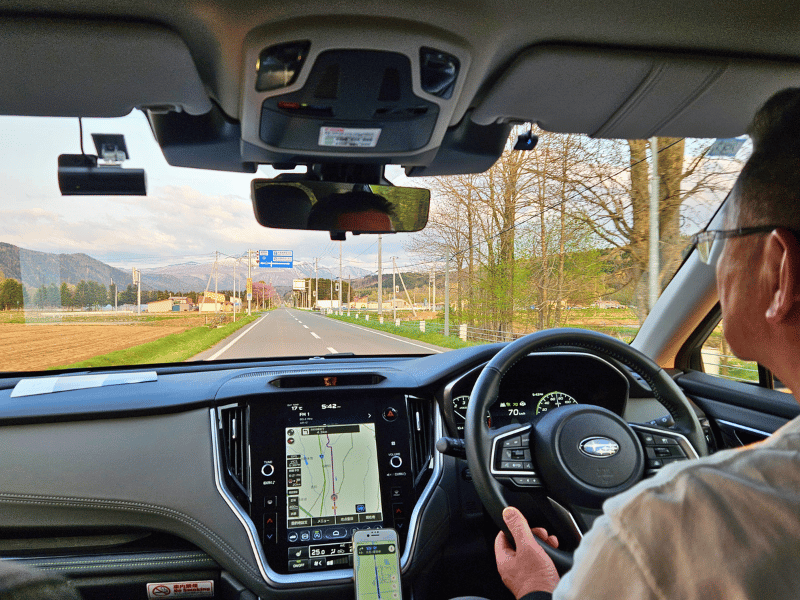 Autofahrer auf Hokkaido