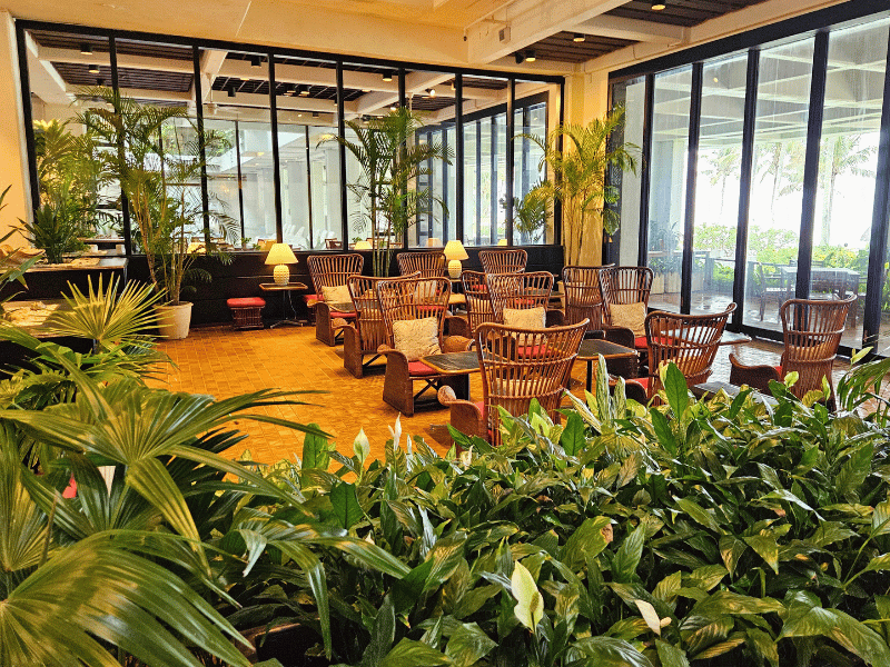 Hotellobby auf Okinawa