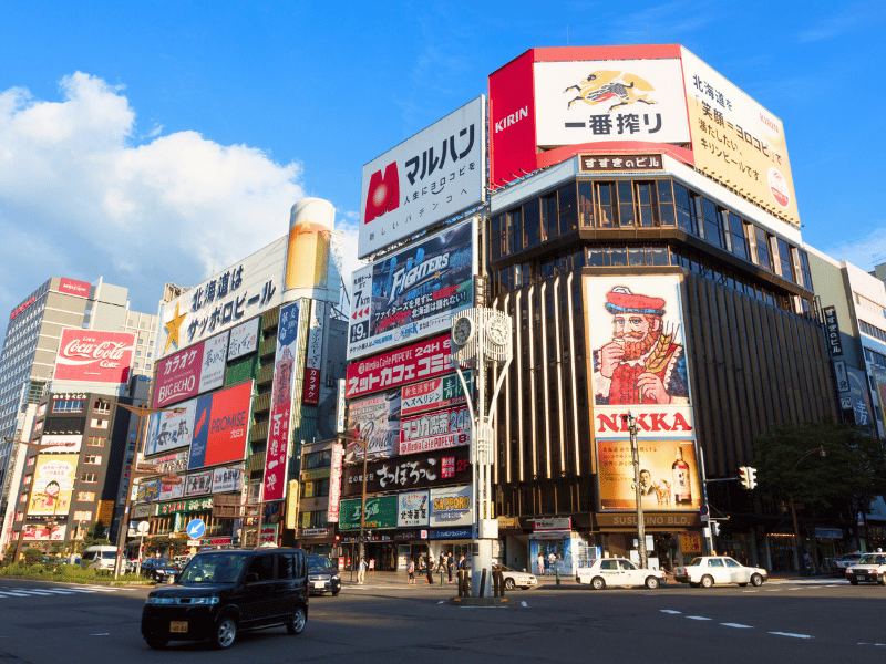 Susukino-Viertel in Sapporo