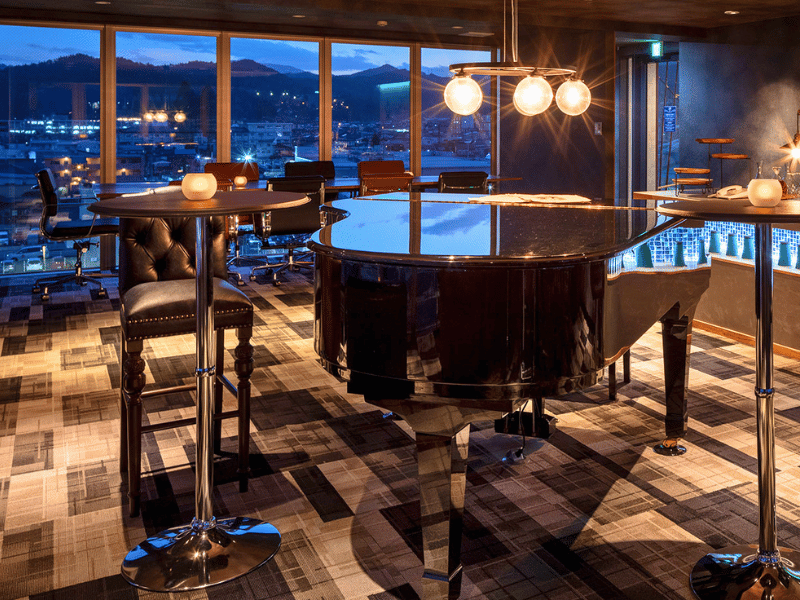 Lounge im westlichen Hotel in Takayama