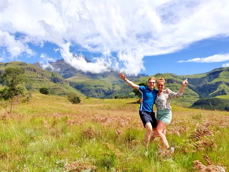 Wandern in den Drakensbergen Südafrika