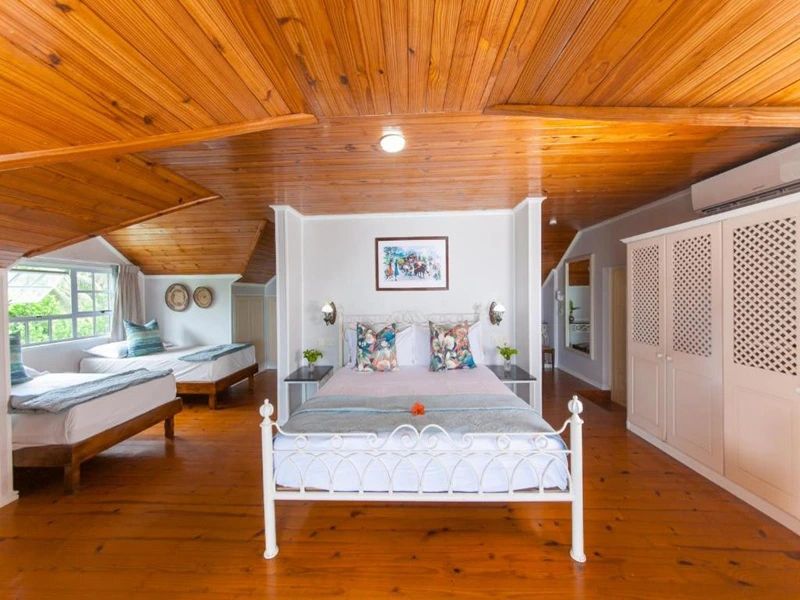 Hotelzimmer auf Praslin, Seychellen